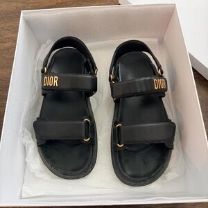 Dior Noir Lambskin Sandals